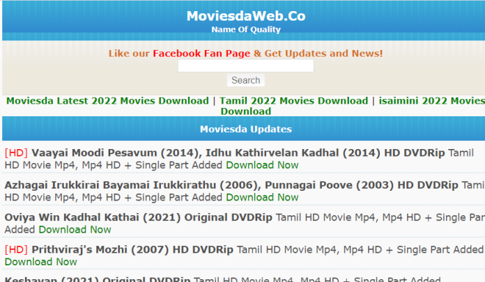 Moviesda: The Popular Tamil Movie Download Website